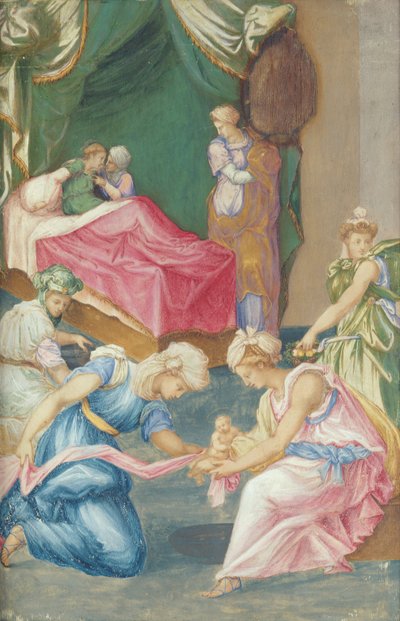 Natividad de la Virgen, 1625-50 de Fontainebleau School